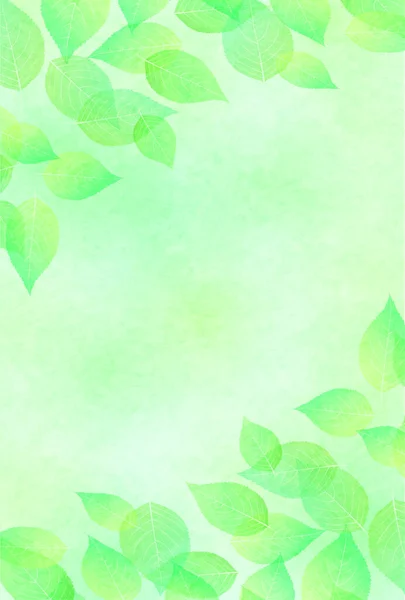Färska Gröna Löv Träd Bakgrund — Stock vektor