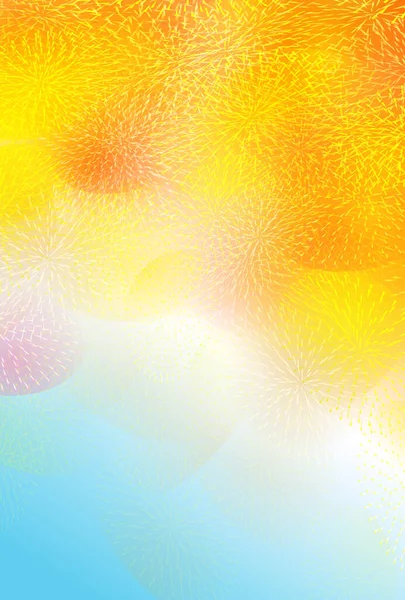 Фейерверк Летом Светлое Небо Фоне — стоковый вектор