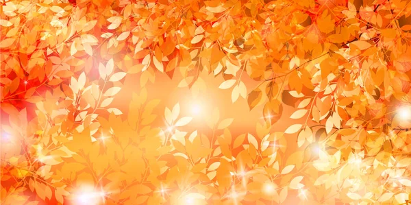Осенние Листья Осенний Пейзаж — стоковый вектор