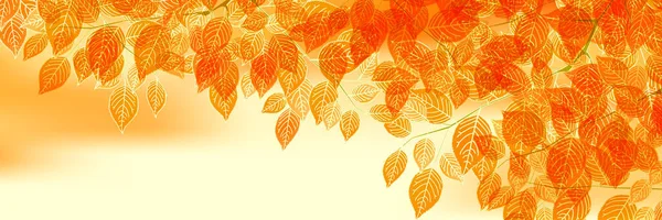 Hösten Löv Höst Landskap Bakgrund — Stock vektor