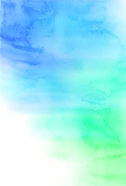 Blau Grün Japanisches Muster Aquarell Hintergrund — Stockvektor
