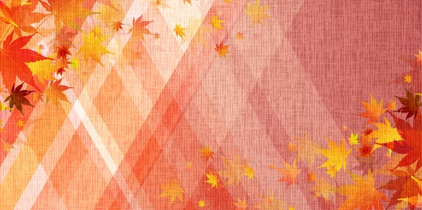 Ahornblätter Japanisches Muster Hintergrund — Stockvektor