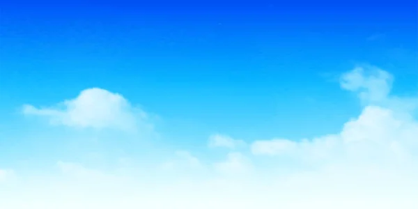 青空雲風景の背景 — ストックベクタ