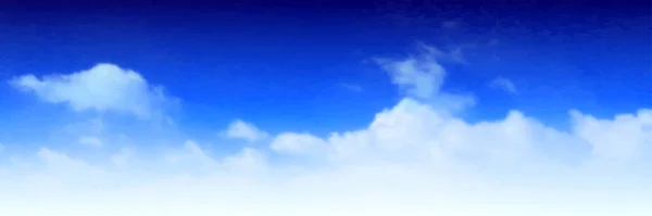 Blue Sky Cloud Landscape Background — Stock Vector
