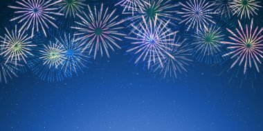 Havai fişekler yaz ışığı gökyüzü arkaplanı