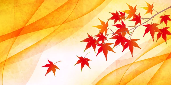 Autumn Leaves Maple Tree Autumn Background — Stock Vector