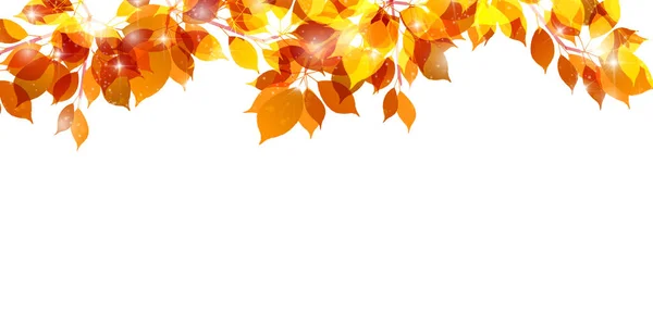 Podzimní Listí Opouští Podzimní Pozadí — Stockový vektor