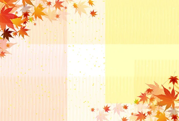 Podzimní Listy Javorového Stromu Podzimní Pozadí — Stockový vektor