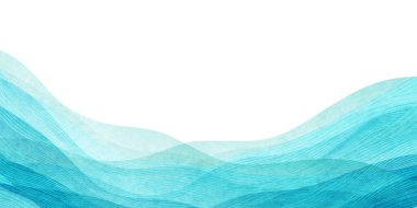 Nami Mavi Japon Desenli Arkaplan