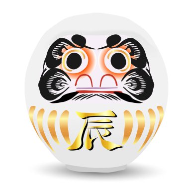 Ejderha Yeni Yıl Kartı Daruma Simgesi