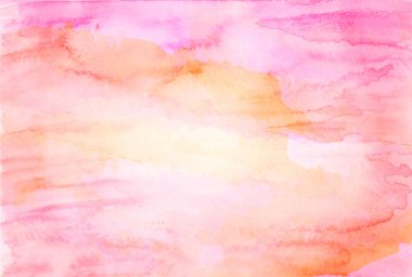 Suluboya Bahar Japon Deseni Arkaplanı