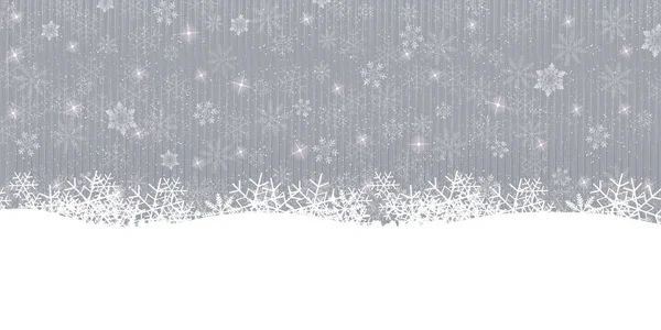 Snow Christmas Winter Tło Nieba — Wektor stockowy