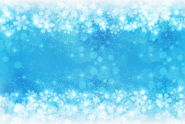 Snow Christmas Winter Sky Background — ストックベクタ