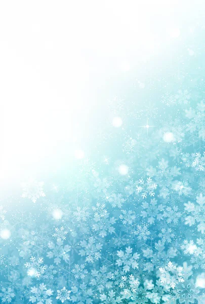 Neve Natale Inverno Cielo Sfondo — Vettoriale Stock