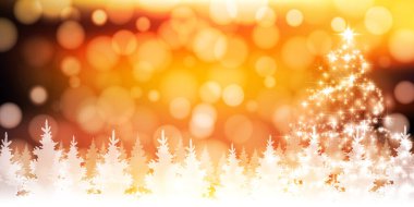 snow Christmas winter fir tree background