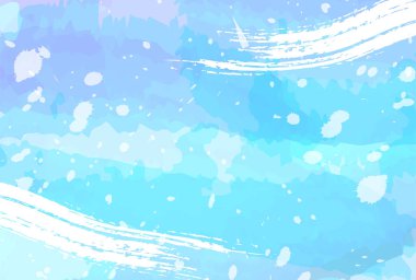 Yaz Japon desenli mavi arkaplan