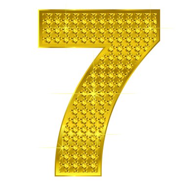 7 numaralı altın elmas simgesi