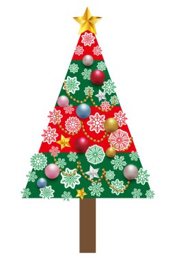 Noel köknar ağacı kar kış ikonu