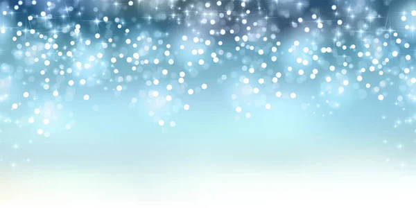 クリスマス雪の冬の風景の背景 — ストックベクタ
