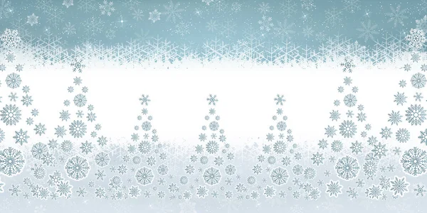 Kerstboom Sneeuw Winter Achtergrond — Stockvector