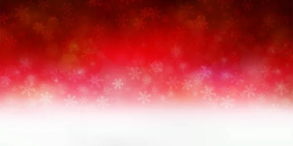 Navidad Nieve Invierno Paisaje Fondo — Vector de stock