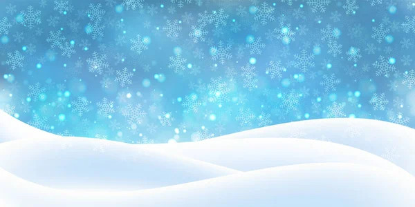 Χριστούγεννα Χιόνι Χειμώνα Τοπίο Φόντο — Διανυσματικό Αρχείο