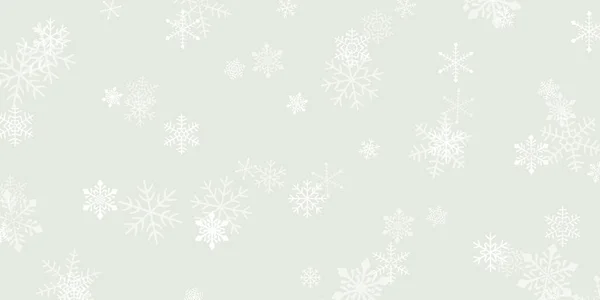 Christmas Snow Winter Landscape Background — Stock Vector