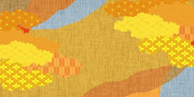 Sonbahar Japon Desen Örnekleri Arkaplanı