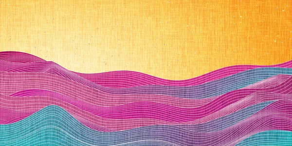 Nami Japon Desenli Renkli Arkaplan