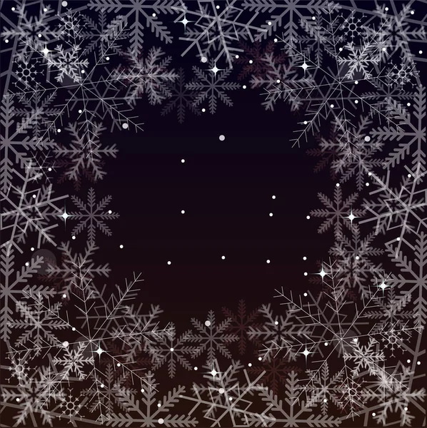 圣诞雪冬景观背景 — 图库矢量图片