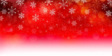 Noel karlı kış manzarası