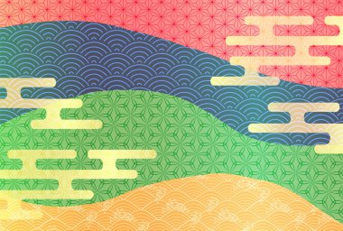 Bahar Gecesi Japon Desenleri Arkaplanı