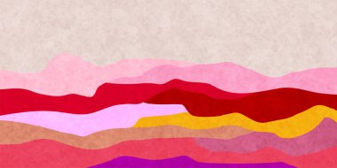 Japon Desenli Nami Bahar Arkaplanı