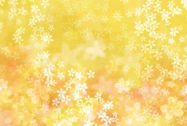 Kiraz çiçekleri bahar Japon desenli arka plan