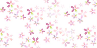 Kiraz çiçekleri bahar Japon desenli arka plan