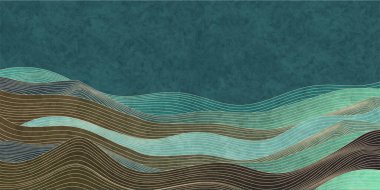 Taze yeşil Japon kağıt desen arka planı