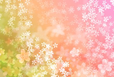 Kiraz Çiçekleri Bahar Taç Arkaplanı