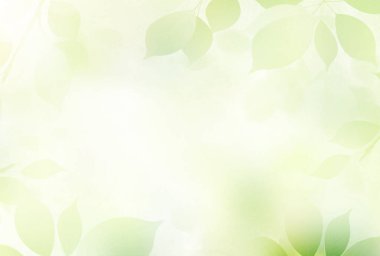 Taze yeşil yaprakları manzara arka plan