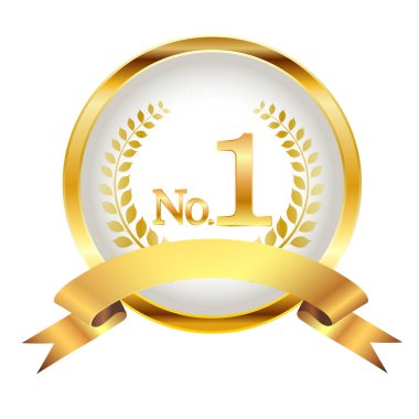 Madalya kurdele altın halka simgesi