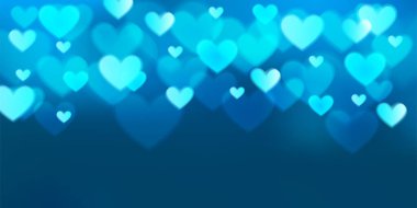 Babalar Günü Mavi Kalp Etkinliği Arkaplanı