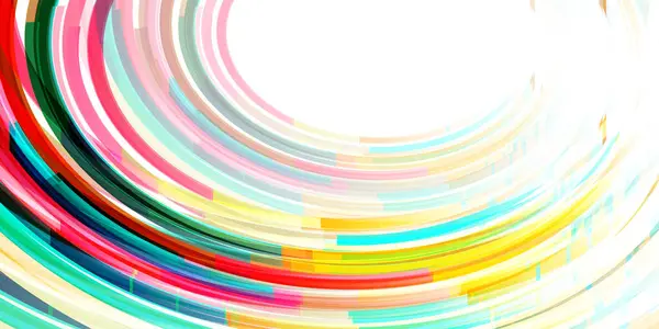 彩色技术曲线涡旋背景 — 图库矢量图片
