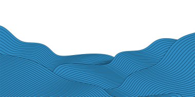 Mavi Japon Desen Dalga Arkaplanı