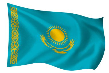 Kazakistan ülke bayrağı dünya simgesi