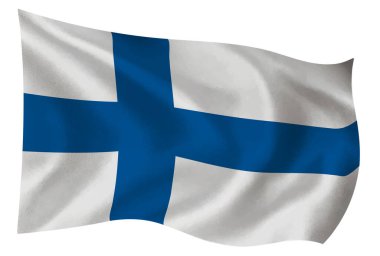 Finlandiya Ülke Bayrağı Dünya Simgesi
