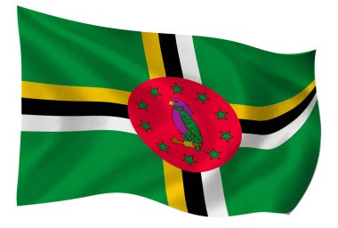 Dominica ülke bayrağı dünya simgesi