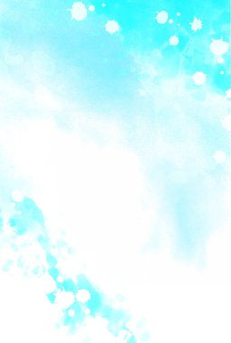 Mavi Suluboya Japon Desenli Arkaplan