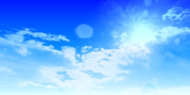 Gökyüzü Bulutlu Doğa Manzarası Arkaplanı