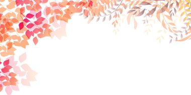 Sonbahar yaprakları sonbahar arka plan bırakır