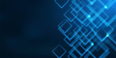 Mavi Teknoloji İş Kalıbı Arkaplanı