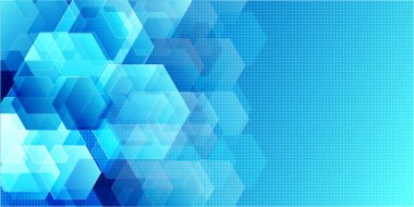 Mavi Teknoloji İş Kalıbı Arkaplanı